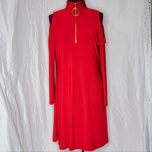 Size medium cold shoulder holiday party dress